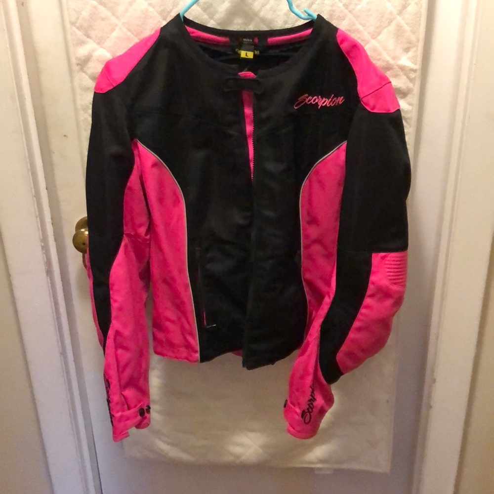 Scorpion Women's Motorcycle Jacket - Pink Large